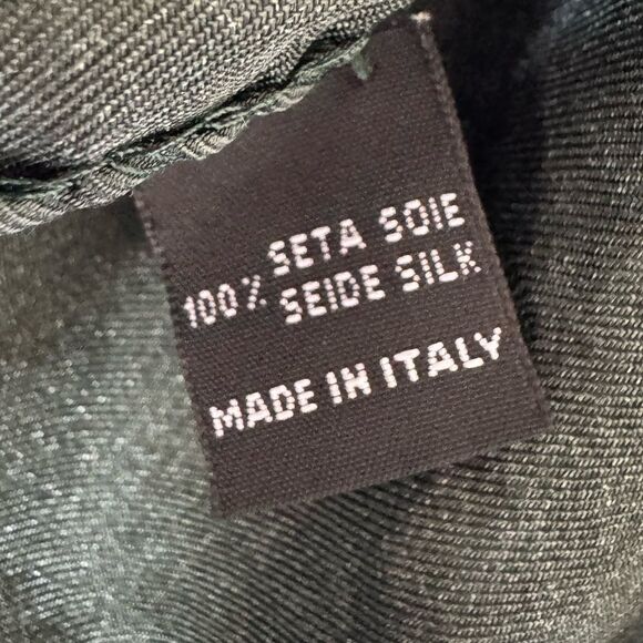 Roberto Coin 100% Silk Tropical Print Scarf 33”x33” Made in Italy Designer - Picture 4 of 5